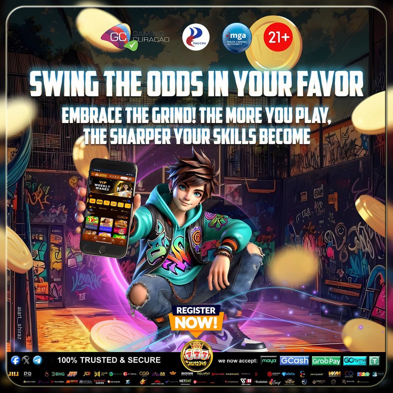 Ilustração do funcionamento de slots